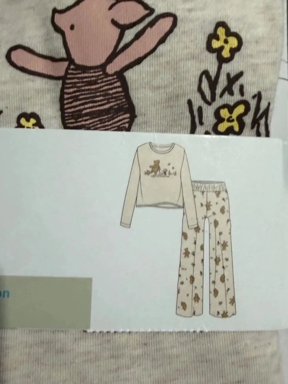 Winnie the Pooh Primark Pajama Set size XLarge & Socks size 8-10 - Picture 4 of 7